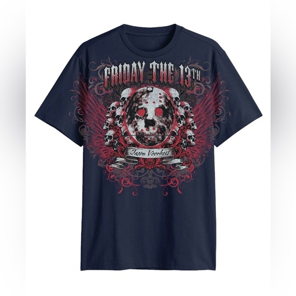 Friday the 13th Men's Graphic Tee with Short Sleeves - Picture 1 of 5